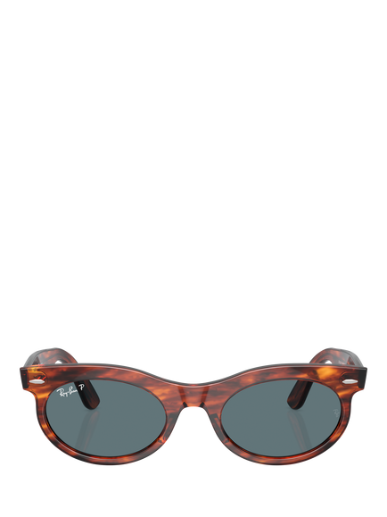 Ray-Ban RB2242 Women's Oval Sunglasses,Striped Havana - view 2, Striped Havana