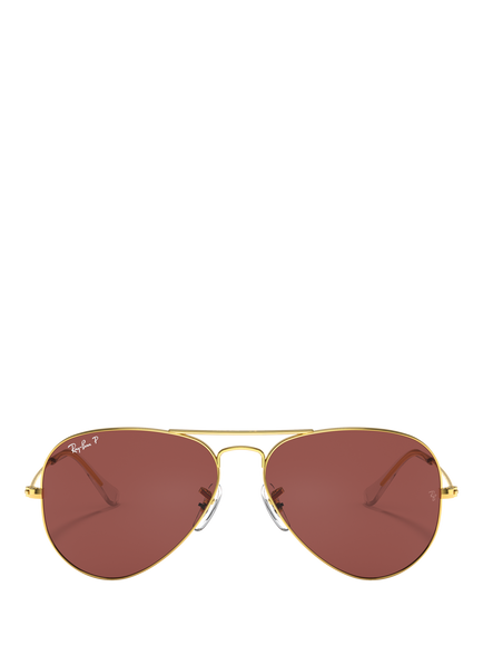 Ray-Ban RB3025 Unisex Aviator Classic Sunglasses, Gold - view 2, Gold