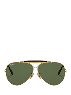 Ray-Ban RB3138 Unisex Shooter Classic Sunglasses, Arista Gold - view 2, Arista Gold