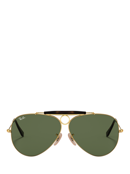 Ray-Ban RB3138 Unisex Shooter Classic Sunglasses, Arista Gold - view 2, Arista Gold