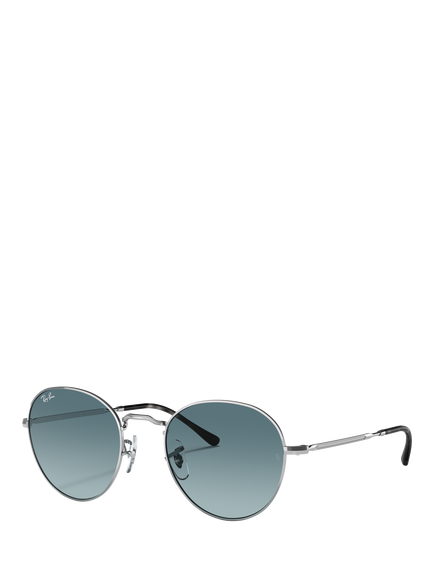 Ray-Ban RB3582 Unisex David Classic Sunglasses, Silver/Blue, Silver/Blue