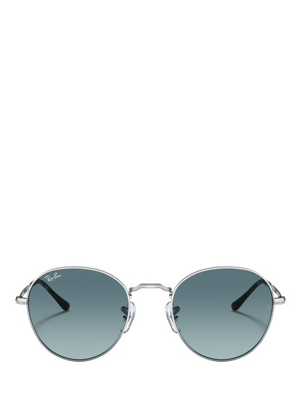Ray-Ban RB3582 Unisex David Classic Sunglasses, Silver/Blue - view 2, Silver/Blue