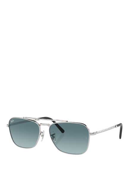 Ray-Ban RB3636 Unisex Round Sunglasses, Silver, Silver