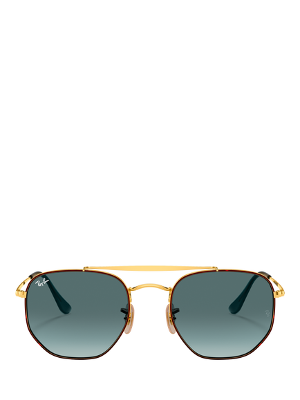 Ray-Ban RB3648 Unisex Marshal Classic Sunglasses, Havana/Blue - view 2, Havana/Blue