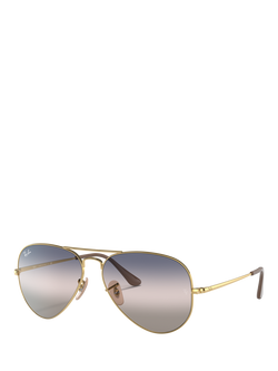Ray-Ban RB3689 Unisex Aviator Metal II Sunglasses, Arista Gold, Arista Gold