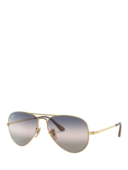 Ray-Ban RB3689 Unisex Aviator Metal II Sunglasses, Arista Gold, Arista Gold