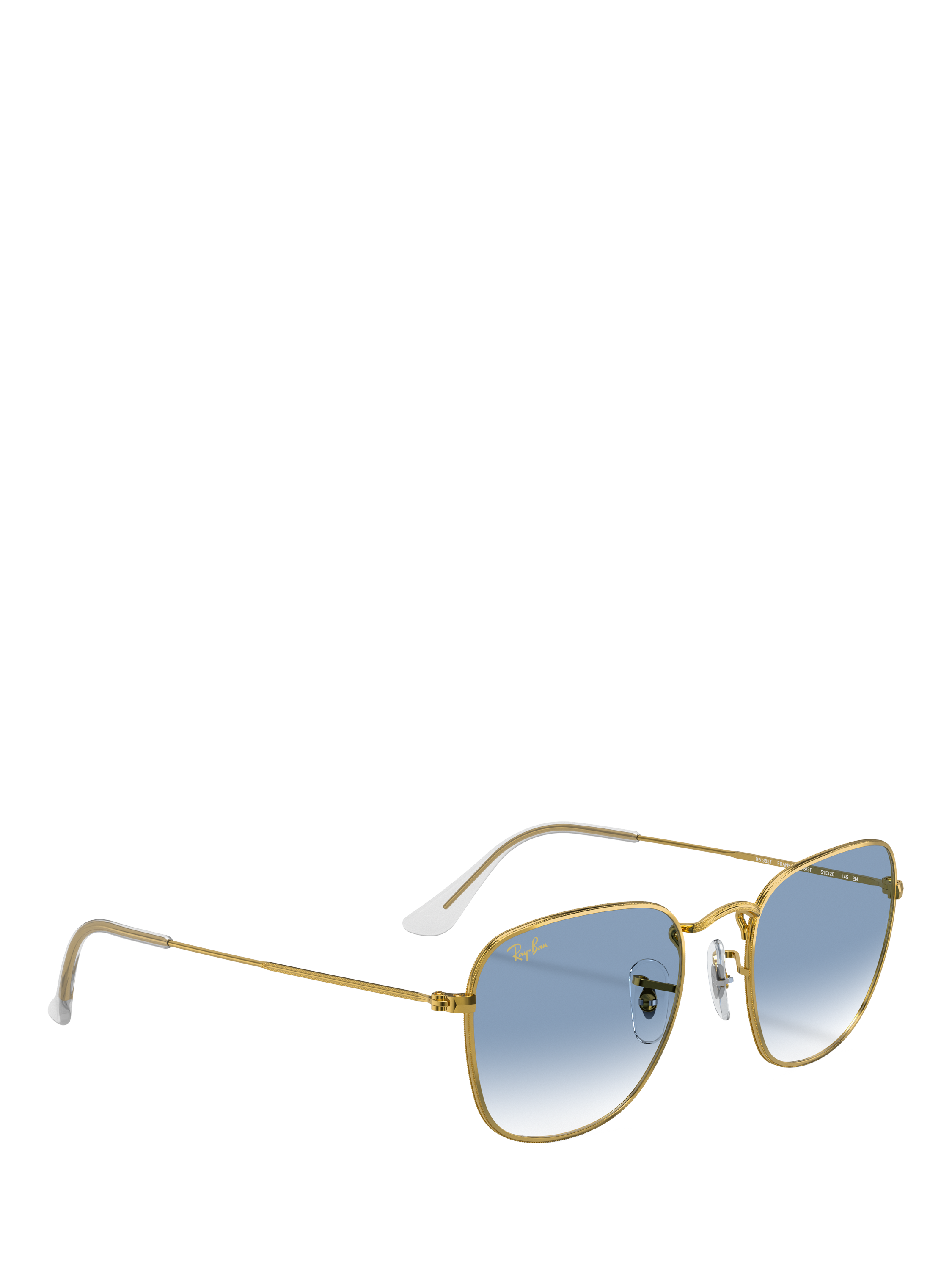 Ray-Ban RB3857 Unisex Frank Gradient Sunglasses, Gold