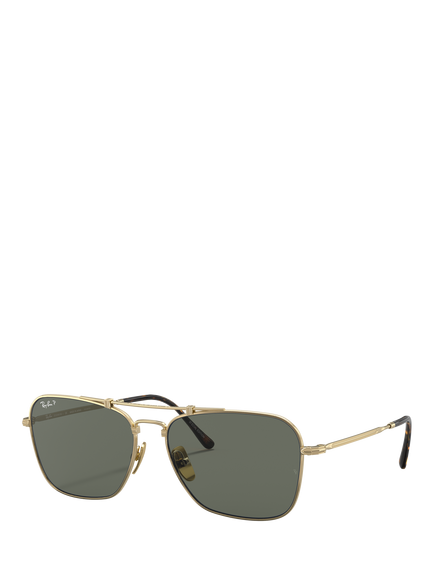 Ray-Ban RB8136 Unisex Classic Sunglasses, Gold, Gold