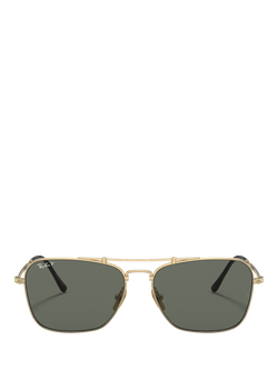 Ray-Ban RB8136 Unisex Classic Sunglasses, Gold - view 2, Gold