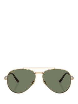 Ray-Ban RB8225 Unisex Aviator II Titanium Classic Sunglasses, Arista Gold - view 2, Arista Gold