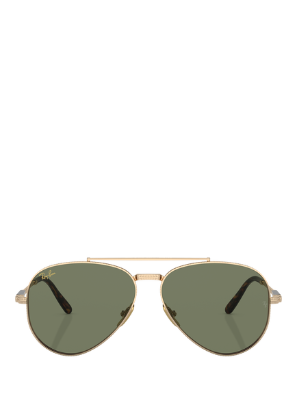 Ray-Ban RB8225 Unisex Aviator II Titanium Classic Sunglasses, Arista Gold - view 2, Arista Gold