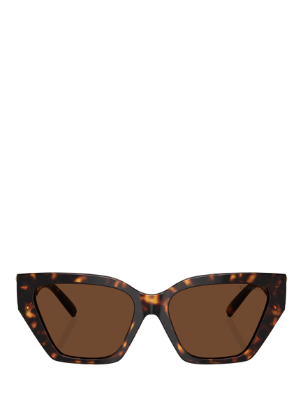 Tiffany & Co TF4218 Women's Cat's Eye Sunglasses, Havana/Brown - view 2, Havana/Brown
