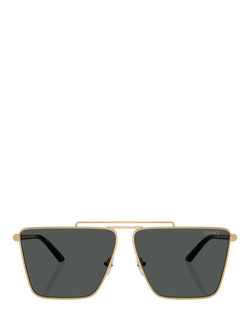 Versace VE2266 Men's Square Sunglasses, Gold - view 2, Gold