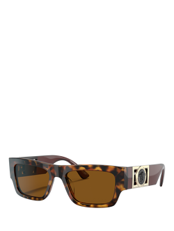 Versace VE4416U Men's D-Frame Sunglasses, Havana, Havana