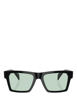 Versace VE4445 Men's Rectangular Sunglasses, Black - view 2, Black