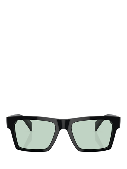 Versace VE4445 Men's Rectangular Sunglasses, Black - view 2, Black