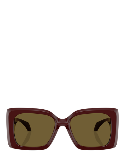 Versace VE4467U Women's Irregular Sunglasses, Dark Ruby - view 2, Dark Ruby