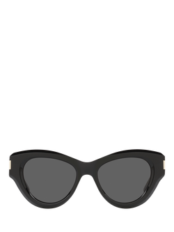 Yves Saint Laurent YS000350 Women's Cat Eye Sunglasses, Black - view 2, Black