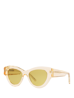 Yves Saint Laurent YS000350 Women's Cat's Eye Sunglasses, Yellow, Yellow