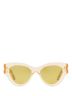 Yves Saint Laurent YS000350 Women's Cat's Eye Sunglasses, Yellow - view 2, Yellow