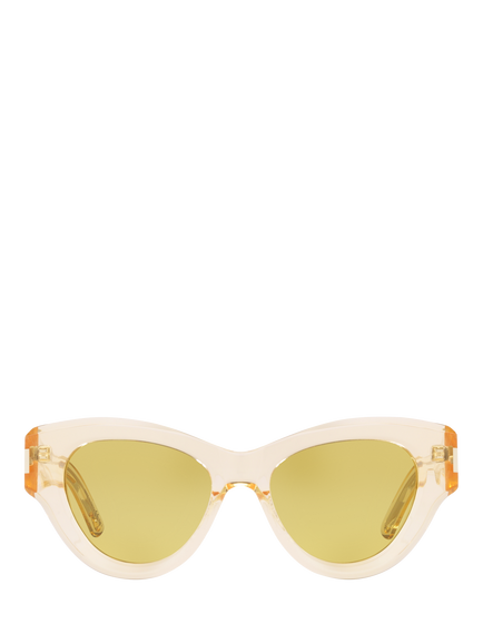 Yves Saint Laurent YS000350 Women's Cat's Eye Sunglasses, Yellow - view 2, Yellow