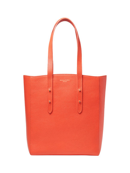 Aspinal of London Essential Leather Tote Bag, Coral