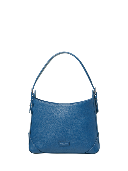 Aspinal of London Leather Hobo Bag, Topaz, Topaz