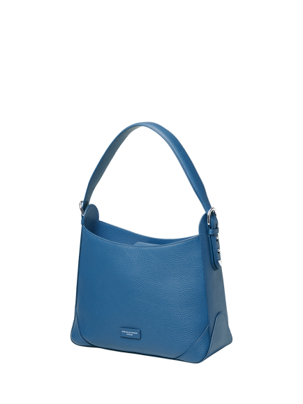 Aspinal of London Leather Hobo Bag, Topaz - view 2, Topaz
