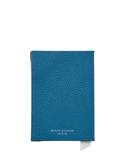 Aspinal of London Leather Passport Cover - view 2, Topaz