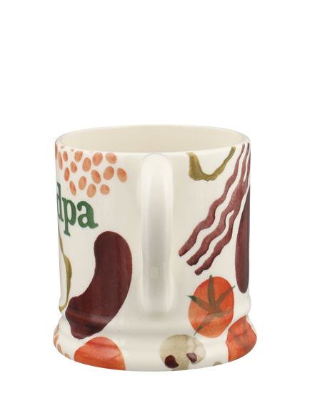 Emma Bridgewater Breakfast Grandpa Half Pint Earthenware Mug, 300ml - view 2, Multi