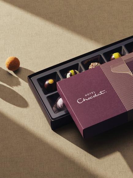 Hotel Chocolat A Twist of Tipsy Chocolate Box 9-Piece, 115g - view 2, Multi