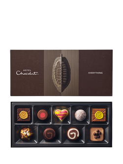 Hotel Chocolat Everything Chocolate Box 9-Piece, 110g, Multi