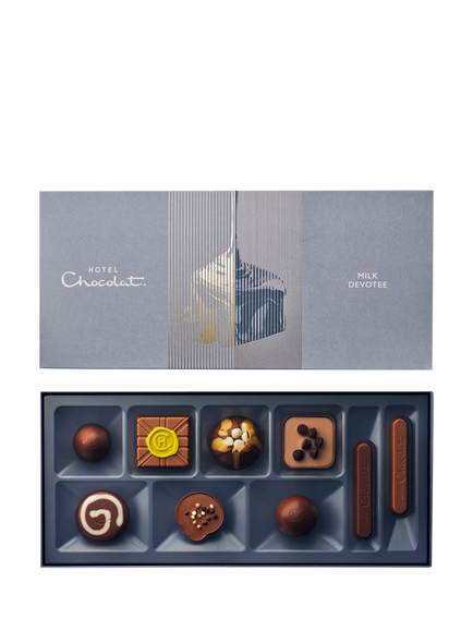 Hotel Chocolat Milk Devotee Chocolate Box 9-Piece, 99g, Multi