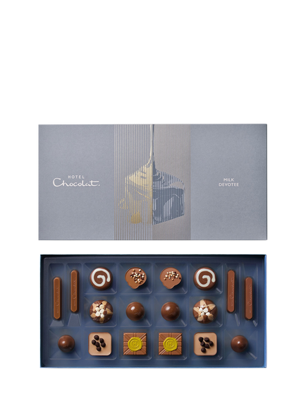 Hotel Chocolat Milk Devotee Chocolate Box 18-Piece, 200g, Multi