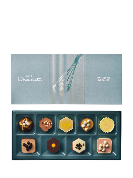 Hotel Chocolat Patisserie Dreamer Chocolate Box 9-Piece, 120g, Multi