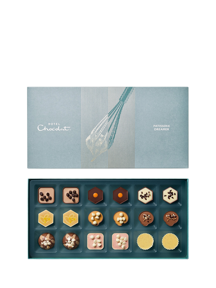 Hotel Chocolat Patisserie Dreamer Chocolate Box 18-Piece, 235g, Multi