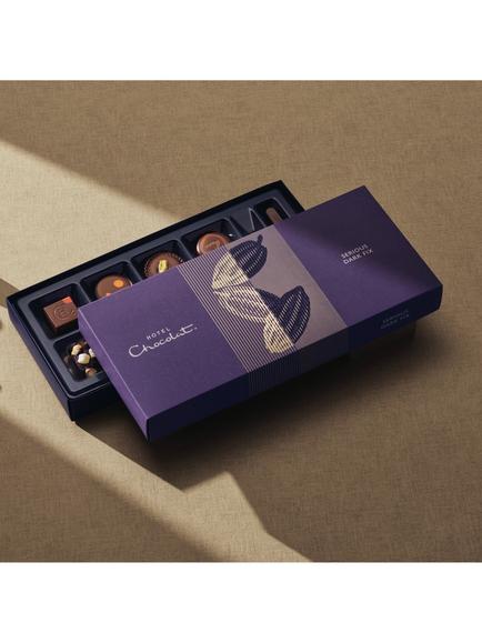 Hotel Chocolat Serious Dark Fix Chocolate Box 9-Piece, 97g - view 2, Multi