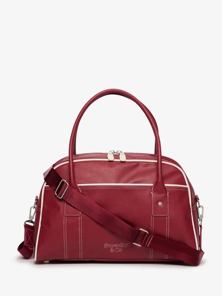 Superdry Vintage Bowling Bag, Bordeaux Red