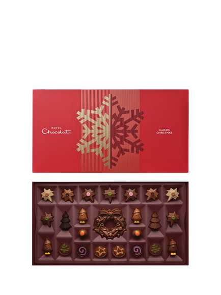 Hotel Chocolat Classic Christmas 24-Piece, 315g, Multi