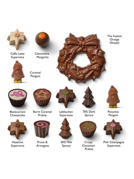 Hotel Chocolat Classic Christmas 24-Piece, 315g - view 2, Multi