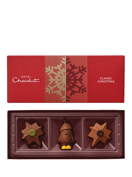 Hotel Chocolat Classic Christmas 3-Piece, 33g, Multi