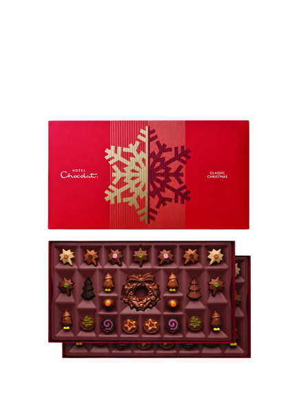 Hotel Chocolat Classic Christmas Chocolate Box 54-Piece, 630g, Multi