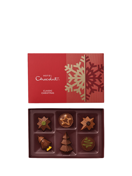 Hotel Chocolat Classic Christmas 6-Piece, 73g, Multi