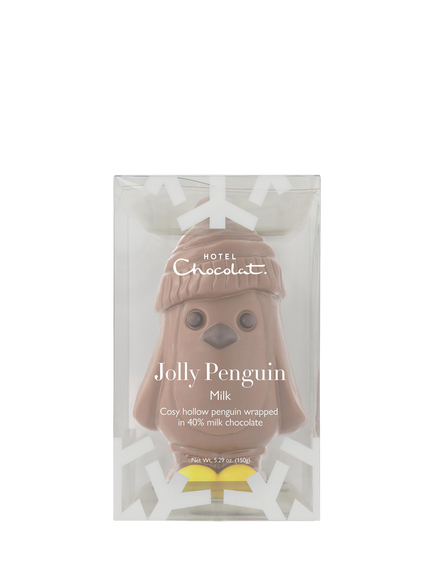 Hotel Chocolat Jolly Penguin Milk Chocolate, 150g, Multi