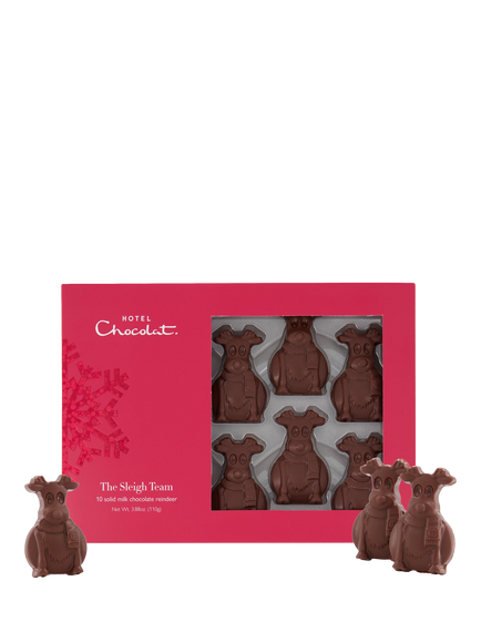 Hotel Chocolat Sleigh Team Milk Chocolate, 110g, Multi