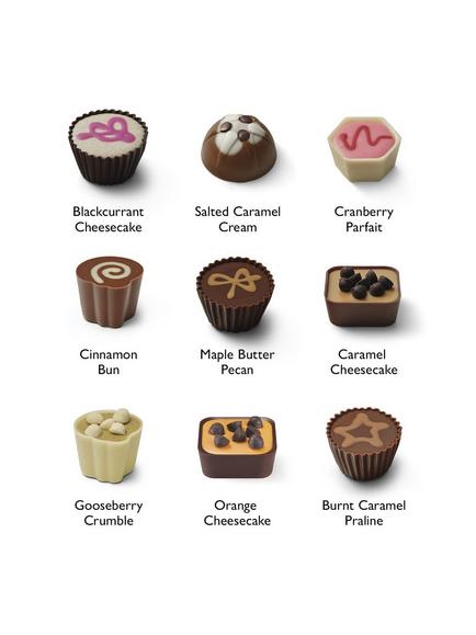 Hotel Chocolat Winter Puddings Chocolate Box 9-Piece, 120g - view 2, Multi
