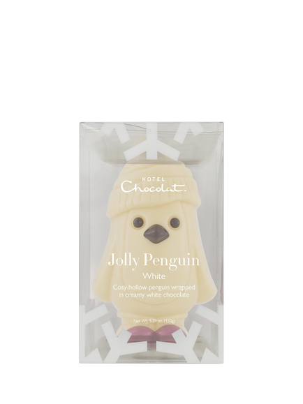 Hotel Chocolat Jolly Penguin White Chocolate, 150g, Multi