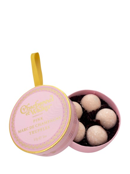 Charbonnel et Walker Pink Champagne Truffles Bauble, 57g, Multi