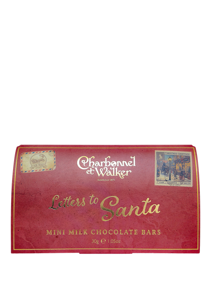 Charbonnel et Walker Letters to Santa Mini Milk Chocolate Bars, 30g, Multi