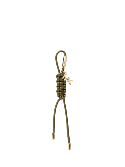 Michael Kors Gold-Tone and Braided Cord Bag Charm, Loden